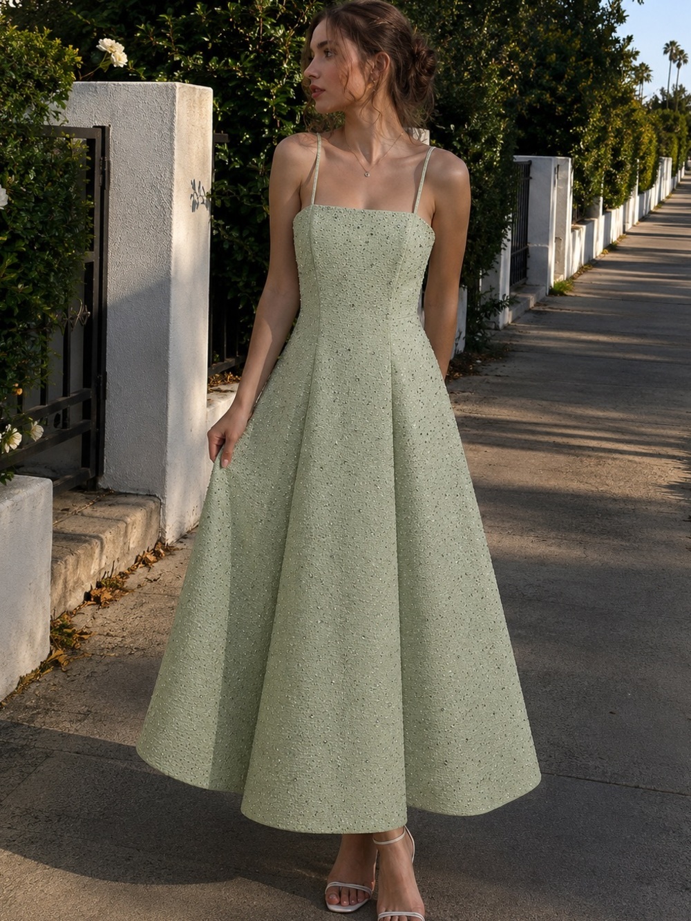 Vintage 90s Beaded Prom Dress Gown Size 12 Fairycore Ethereal Alyce Designs